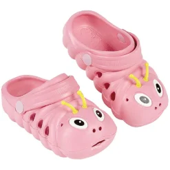 Sabots enfant EVA chenille rose T26/29