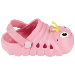 Sabots enfant EVA chenille rose T26/29
