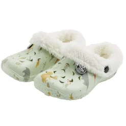 Sabots enfant Hipps fourrés bleu ciel motifs animaux T24/25