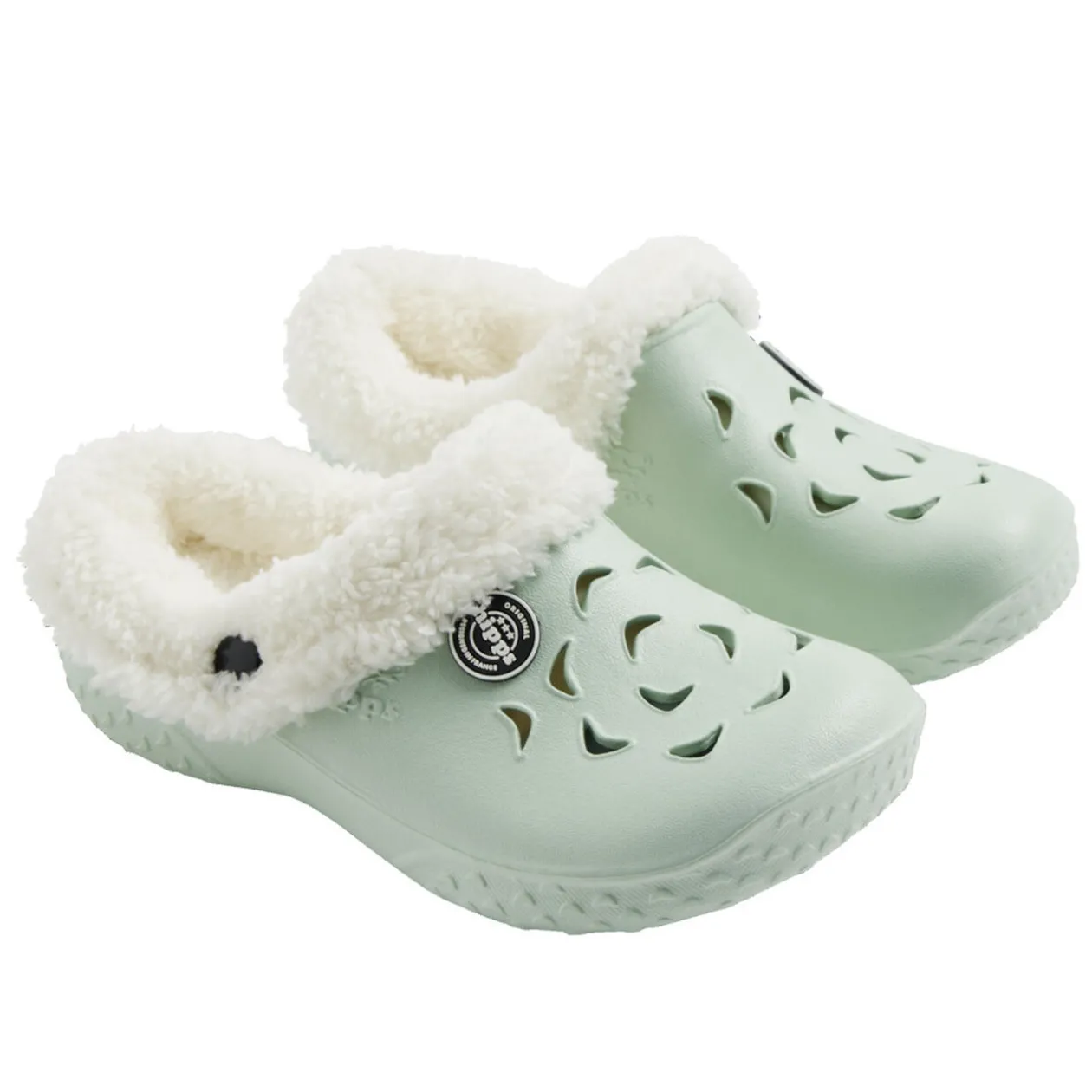 Sabots enfant Hipps fourrés bleu azur T30/31