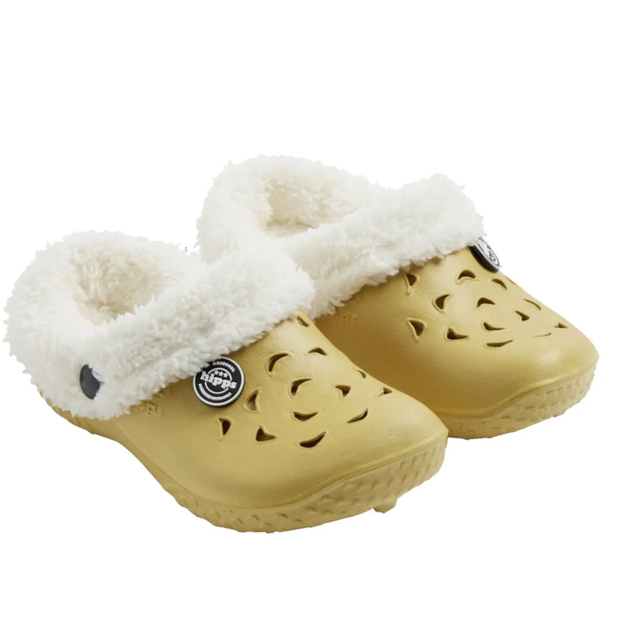 Sabots enfant Hipps fourrés jaune T28/29