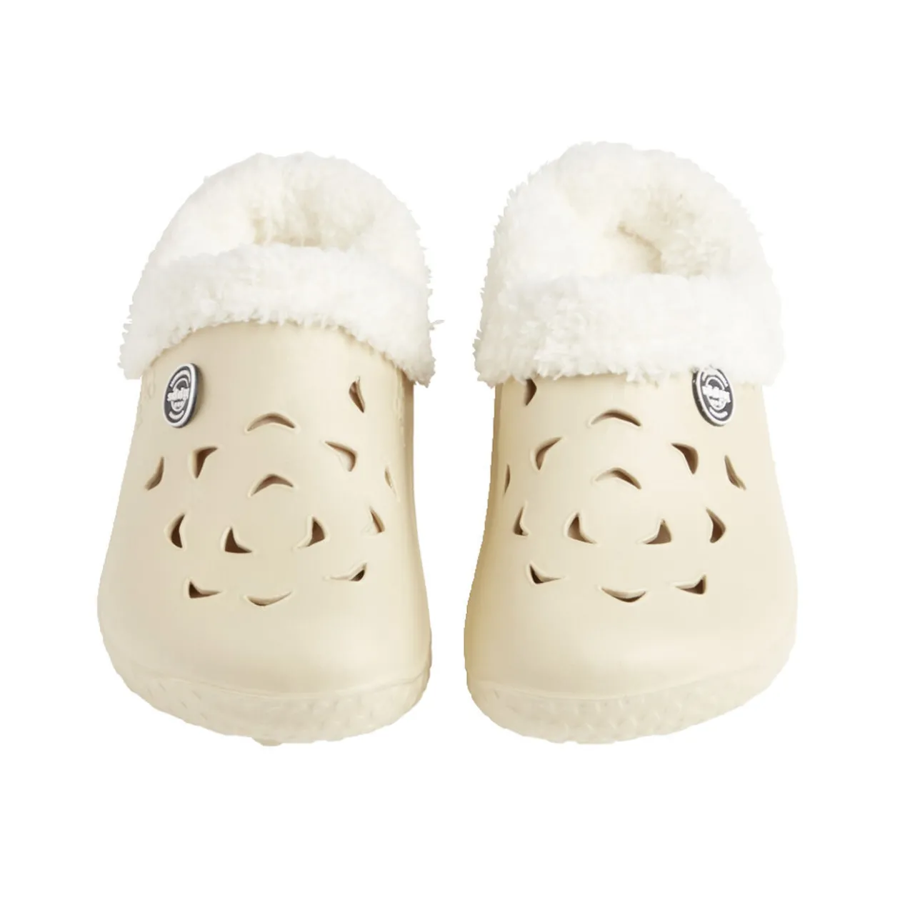 Sabots femme Hipps fourrés blanc crème T38/39