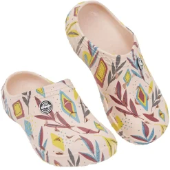 Sabots Hipps Femme plastique imprimé ethnique T36/37