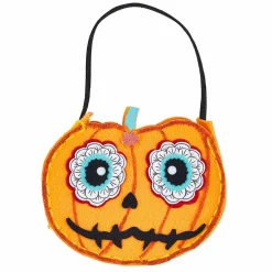 Sac à bonbons citrouille Halloween à confectionner