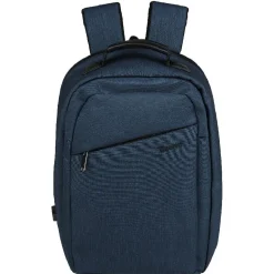Sac à dos antivol avec port USB intégré uni bleu
