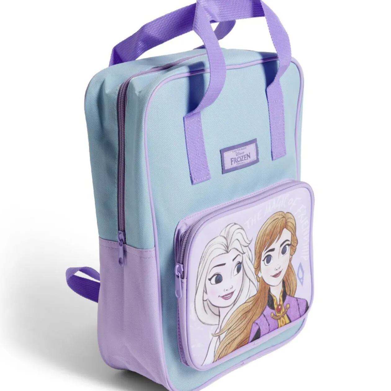 Sac à dos enfant Reine des Neiges 23x9xH31cm polyester violet