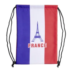 Sac à dos Happy Party polyester tricolore bleu, blanc, rouge