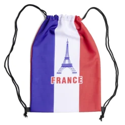 Sac à dos Happy Party polyester tricolore bleu, blanc, rouge