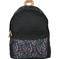 Sac à dos noir design fleur