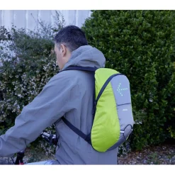 Sac à dos signalétique LED vert et gris