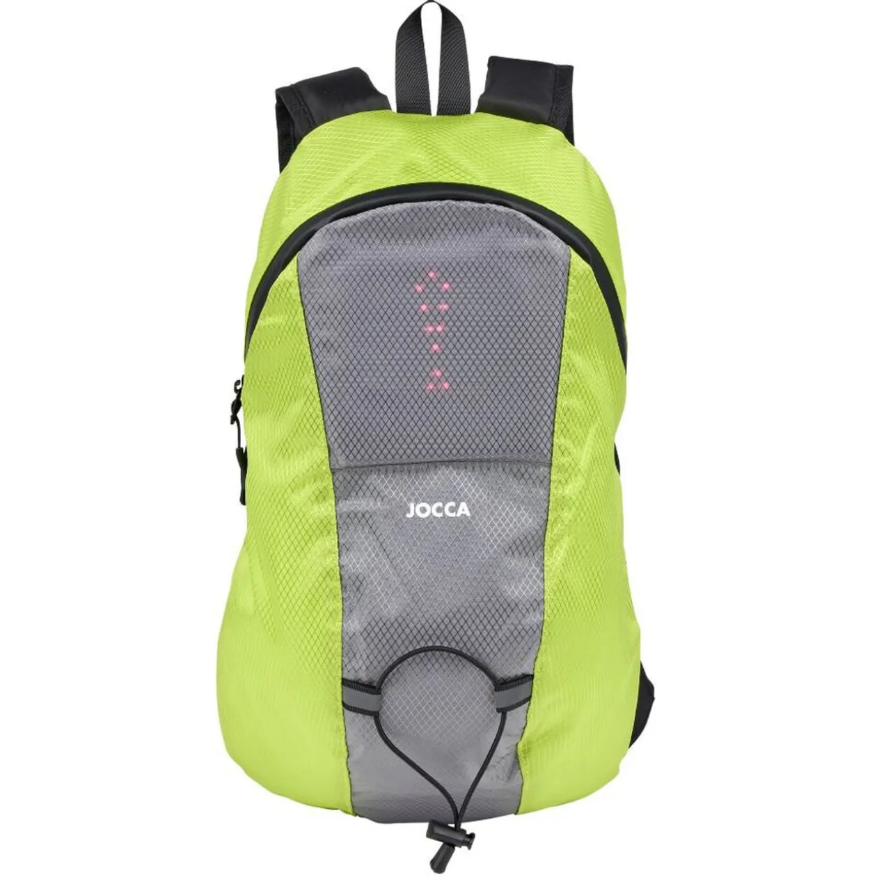 Sac à dos signalétique LED vert et gris
