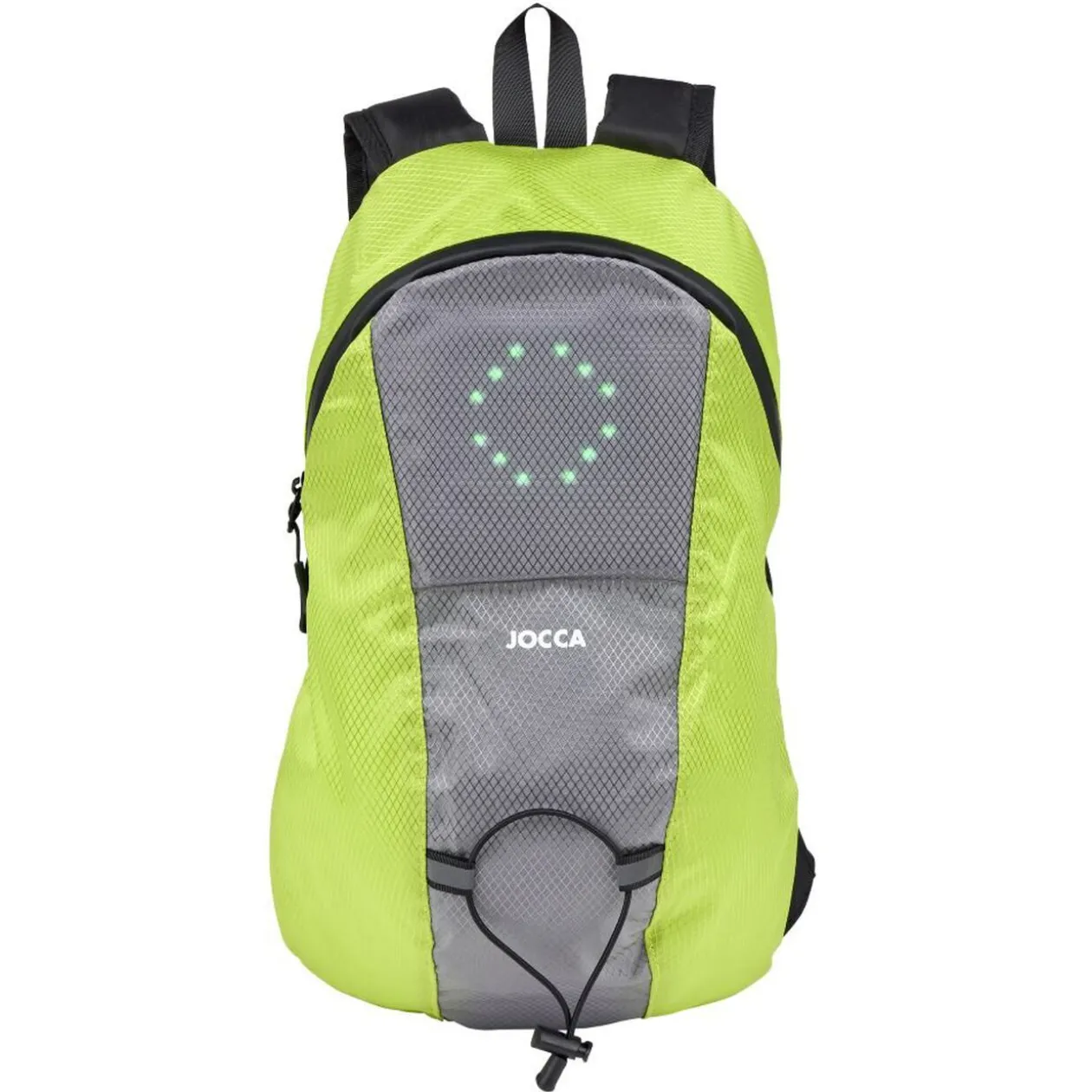 Sac à dos signalétique LED vert et gris