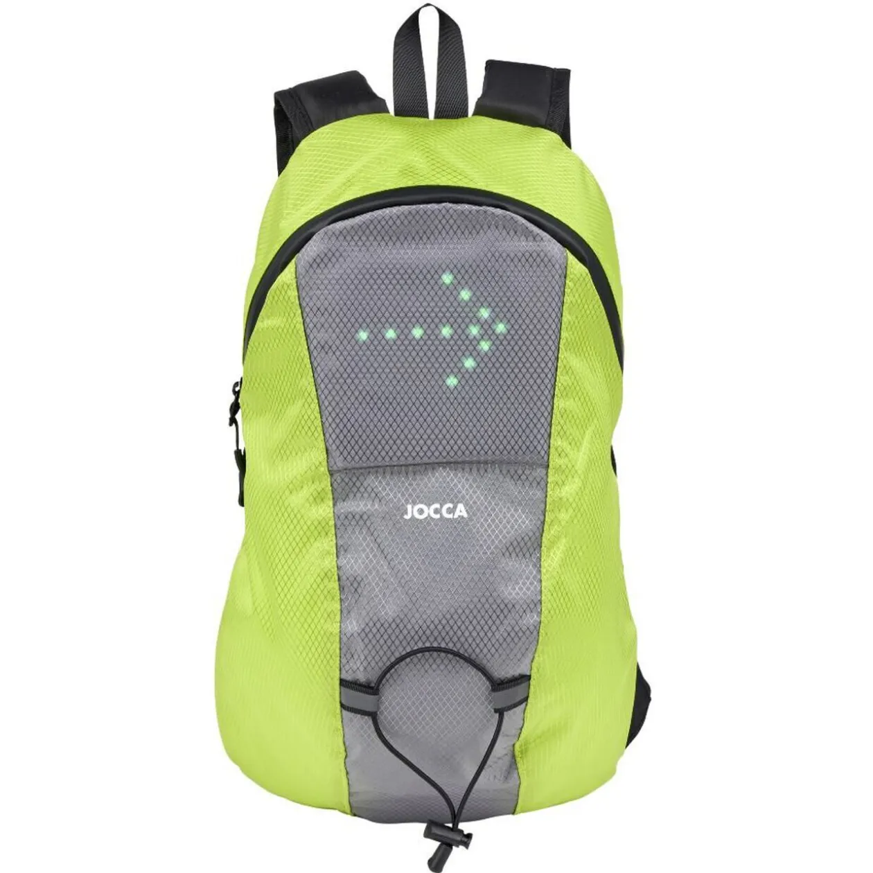 Sac à dos signalétique LED vert et gris