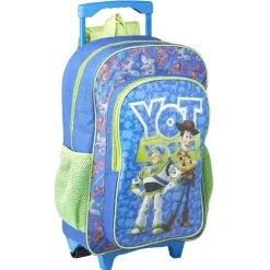 Sac à dos Trolley Toy Story bleu et vert avec roulettes