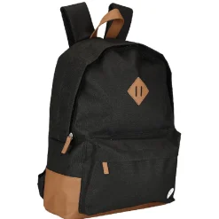 Sac à dos Tucson bi-matière noir simili marron