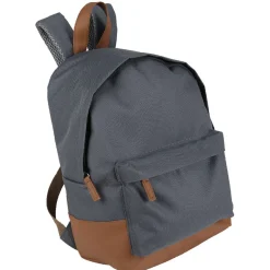 Sac à dos Tucson bi-matière gris simili marron