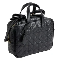 Sac à main bandoulière noir grand format 25,5x8,5xH19cm