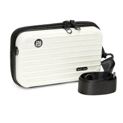 Sac à main valise avec bandoulière amovible noir 18x7xH11cm