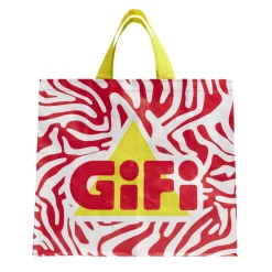 Sac cabas GIFI plasique zébré beige 45x20xH40cm