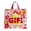 Sac cabas GIFI plastique fleur beige 45x20xH40cm