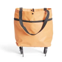 Sac de courses ajustable à roulettes 20L orange ou vert