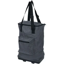 Sac de courses 30L pliable avec 2 roues - L33xl20xH92cm
