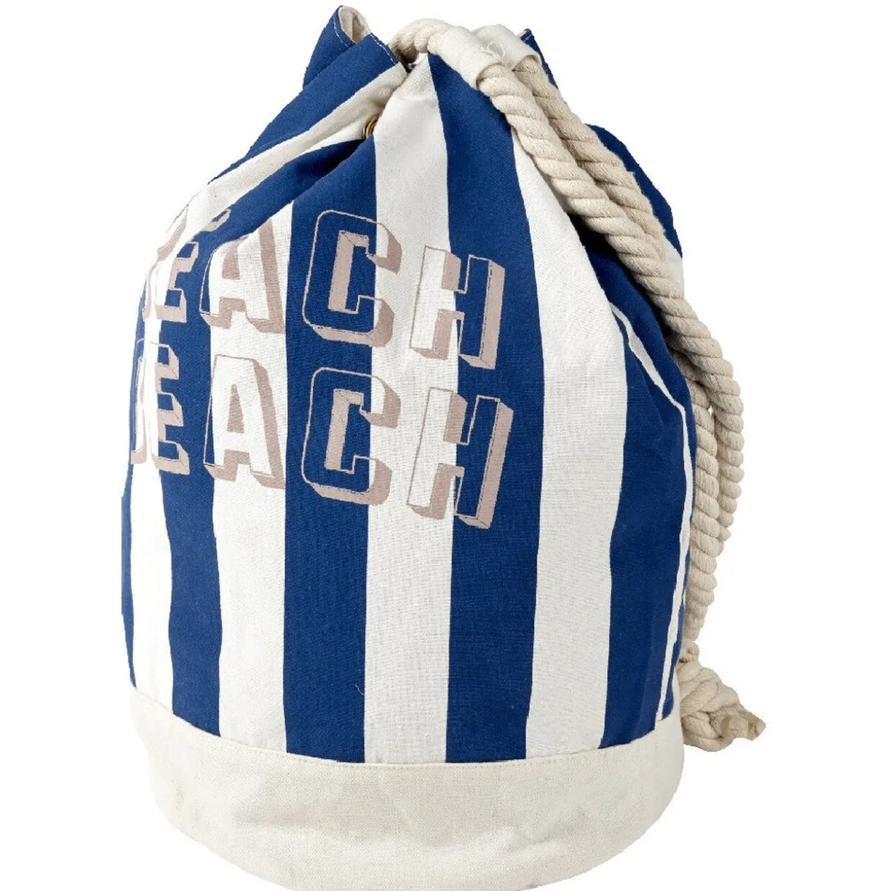 Sac de plage beige et bleu Beach