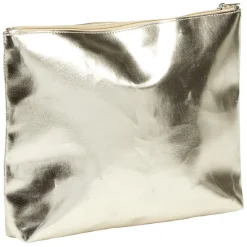 Sac de plage transparent avec pochette doré