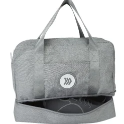 Sac de sport gris avec compartiment à chaussures