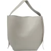 Sac shopping gris + poche