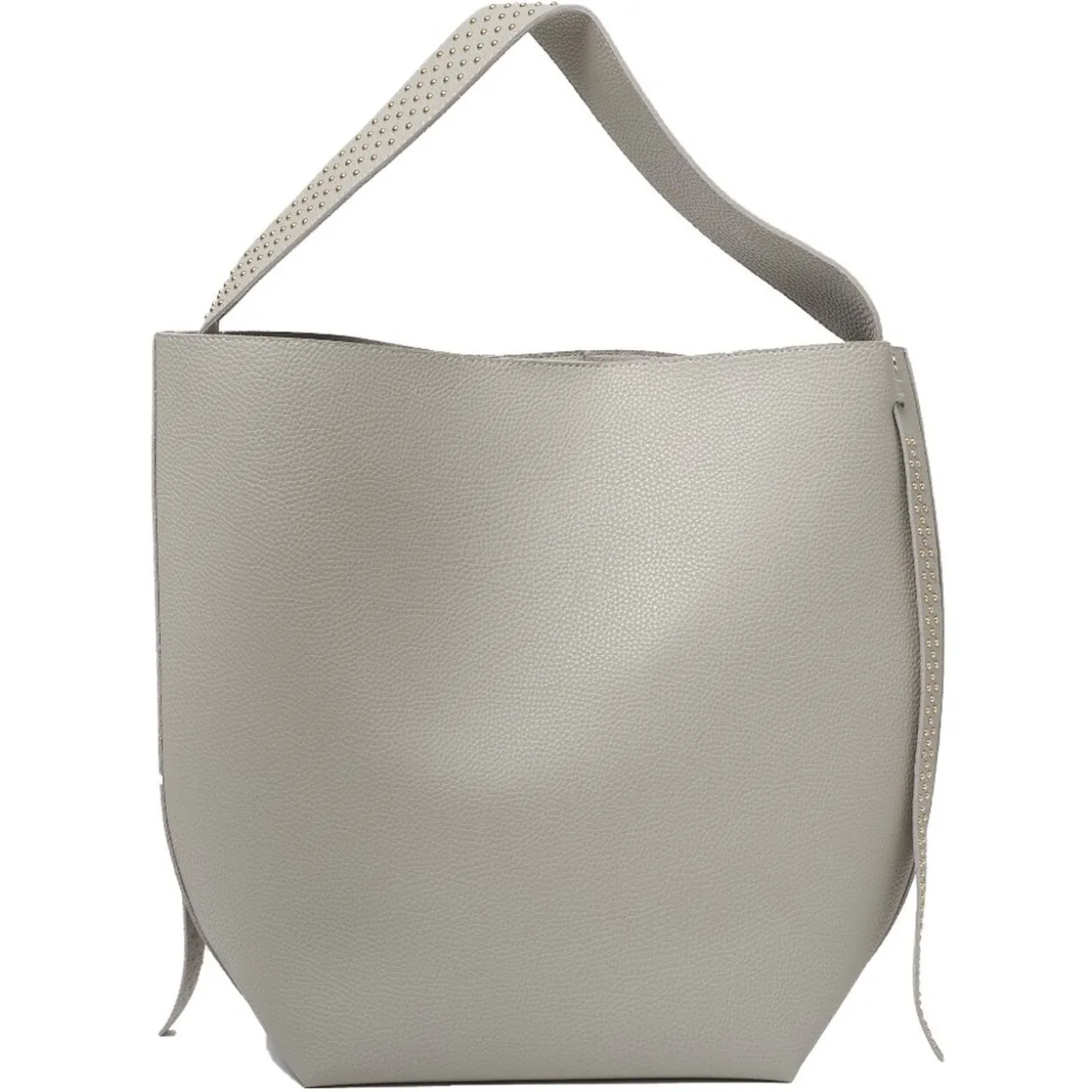 Sac shopping gris + poche
