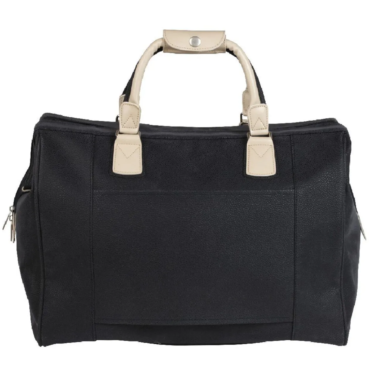 Sac week end noir et beige