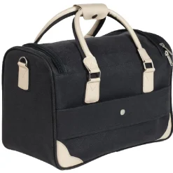 Sac week end noir et beige