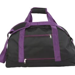 Sac week end noir violet