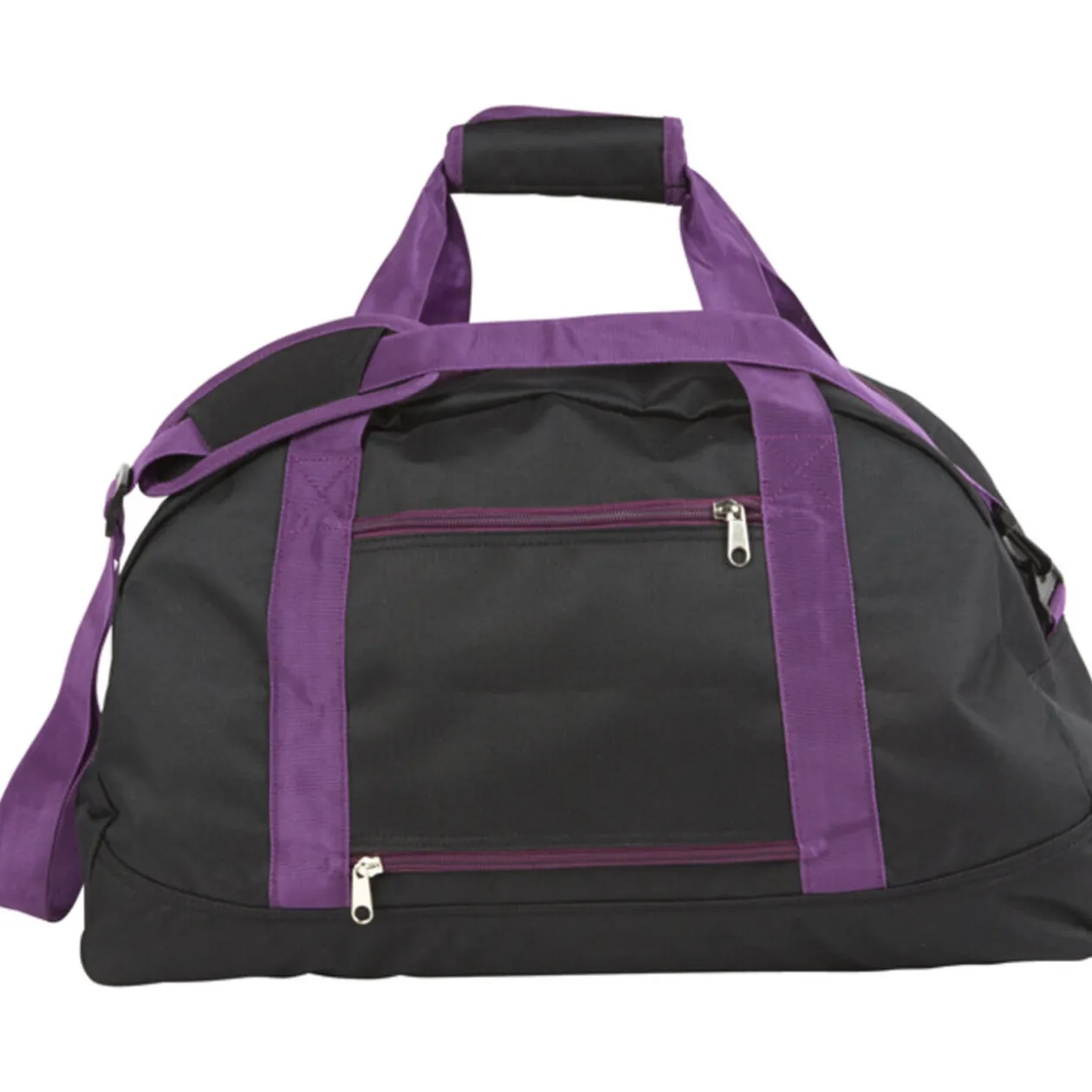 Sac week end noir violet