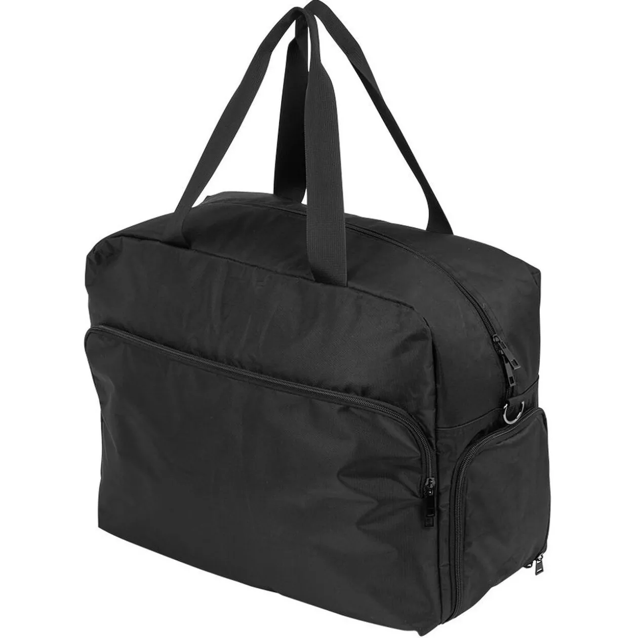 Sac week-end polyester noir L.45xl.36xH.20cm