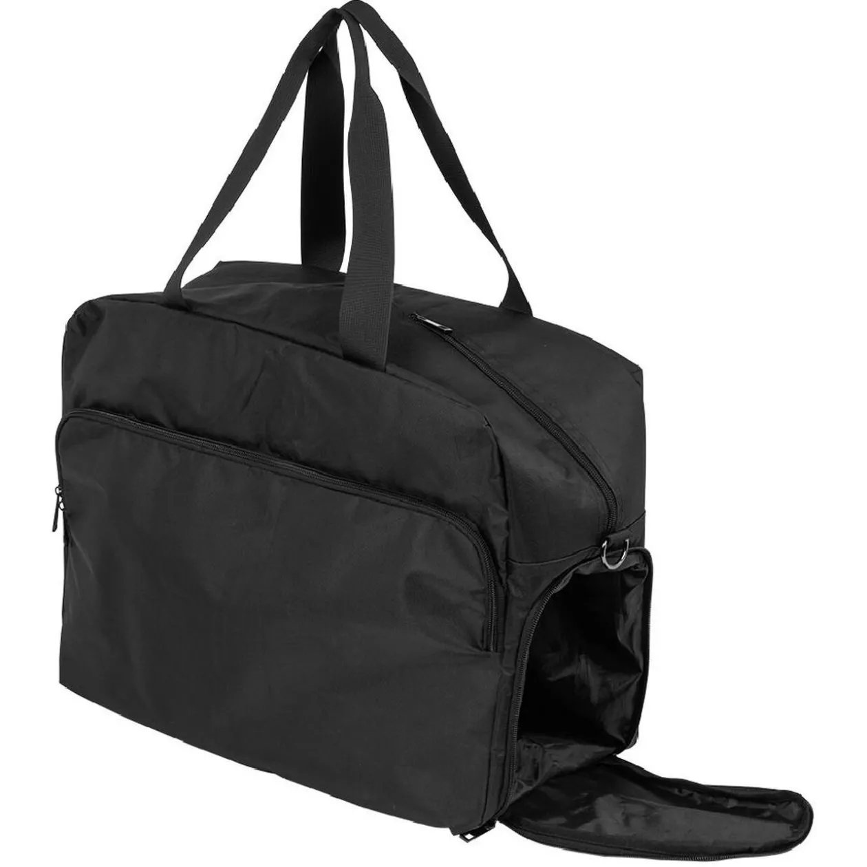 Sac week-end polyester noir L.45xl.36xH.20cm