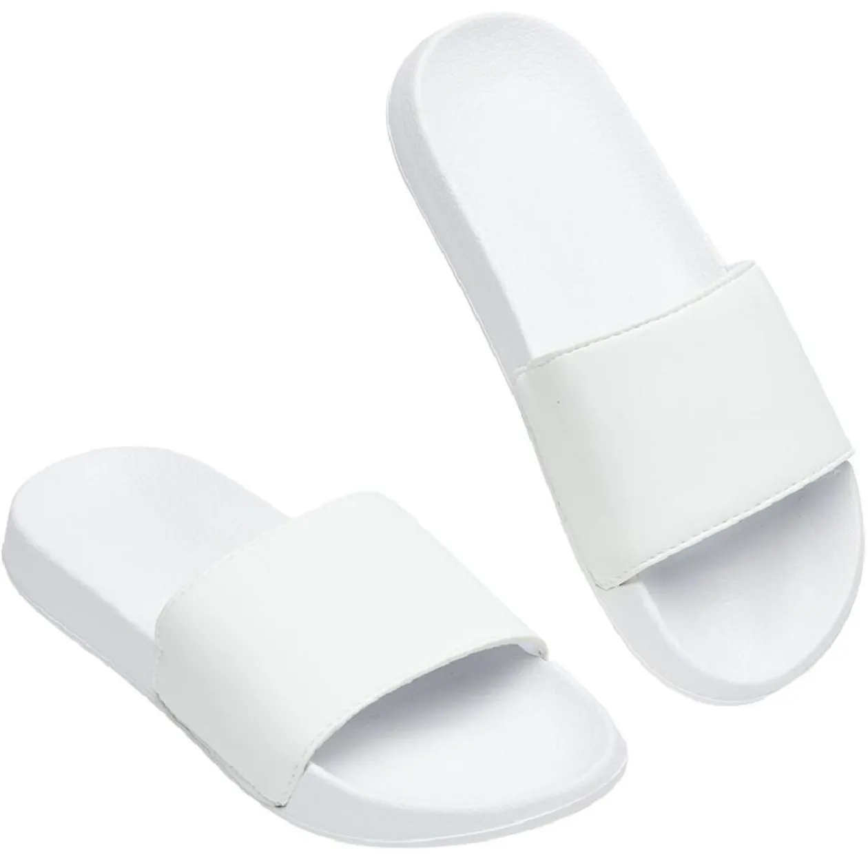 Sandales claquettes plastique blanc