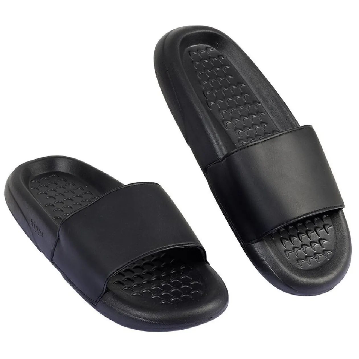 Sandales claquettes plastique noir uni T38/39