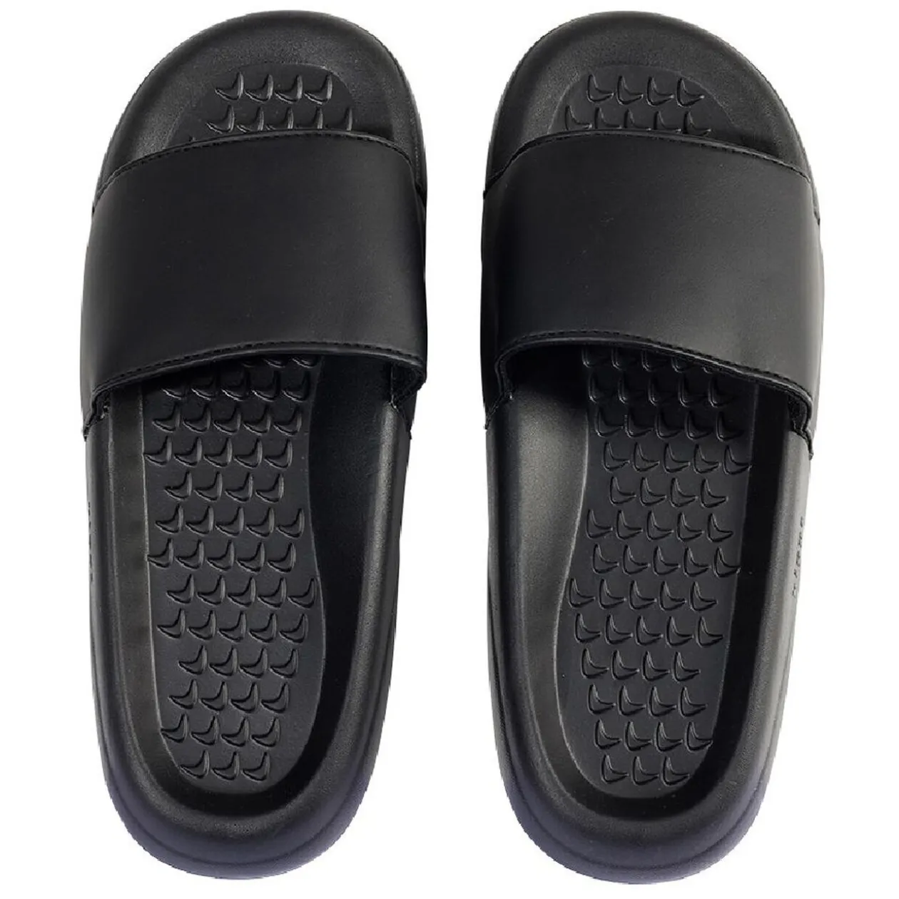 Sandales claquettes plastique noir uni T38/39