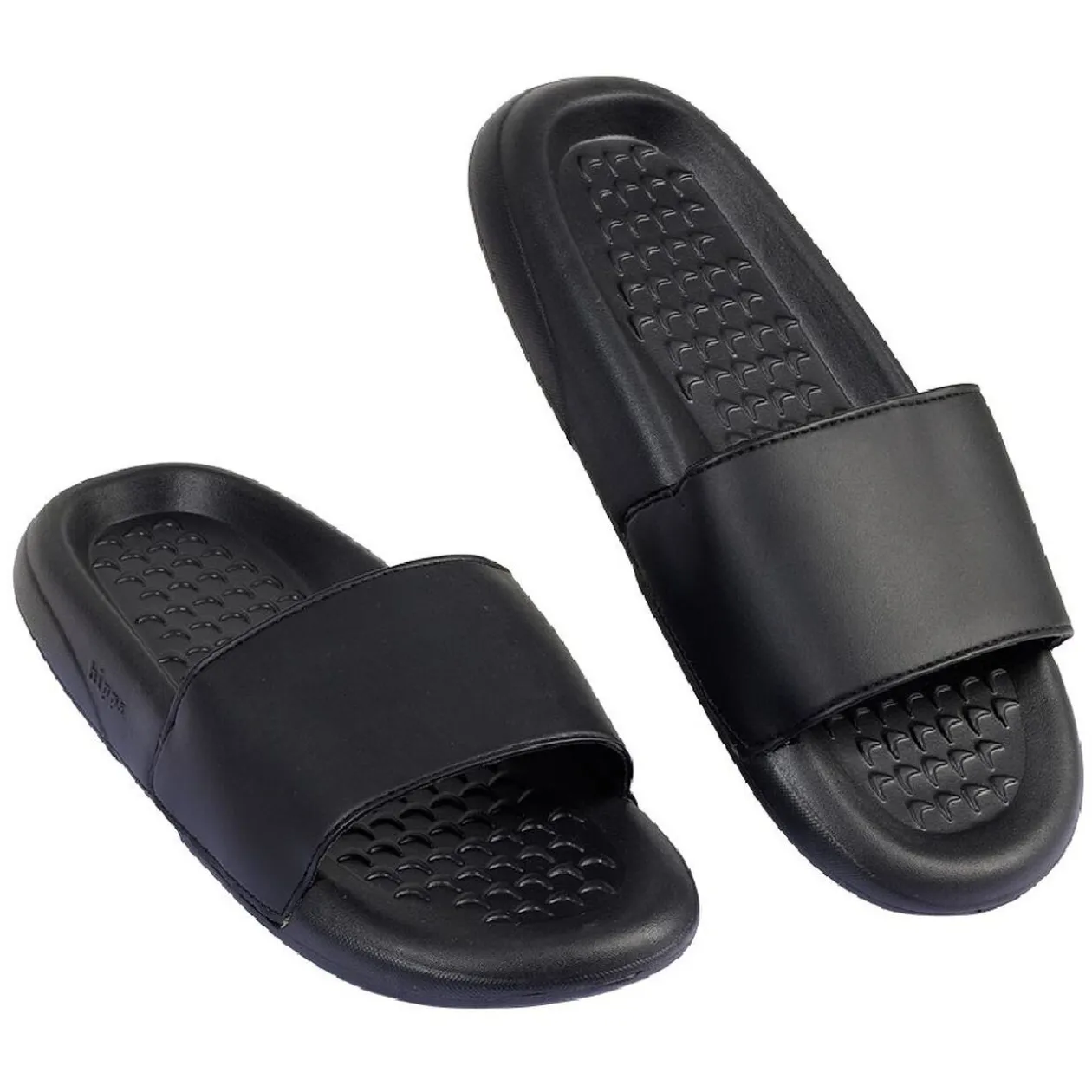 Sandales claquettes plastique noir uni T40/41