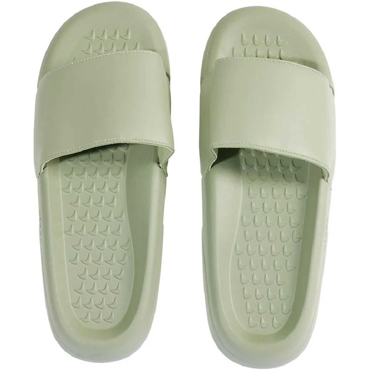 Sandales claquettes plastique vert uni T44/45