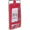 Sangle de rangement pour cahier effet simili rouge
