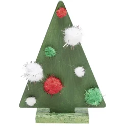Sapin Noël en bois à décorer H.15 cm