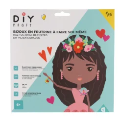 Serre tête DIY en feutrine à faire soi même décors fleurs