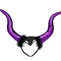 Serre-tête adulte corne de diable violet brillant