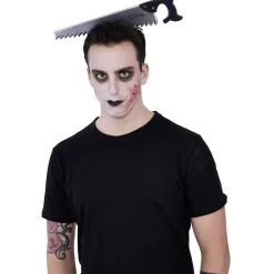 Serre-tête adulte Halloween illusion hâche sanglante plantée
