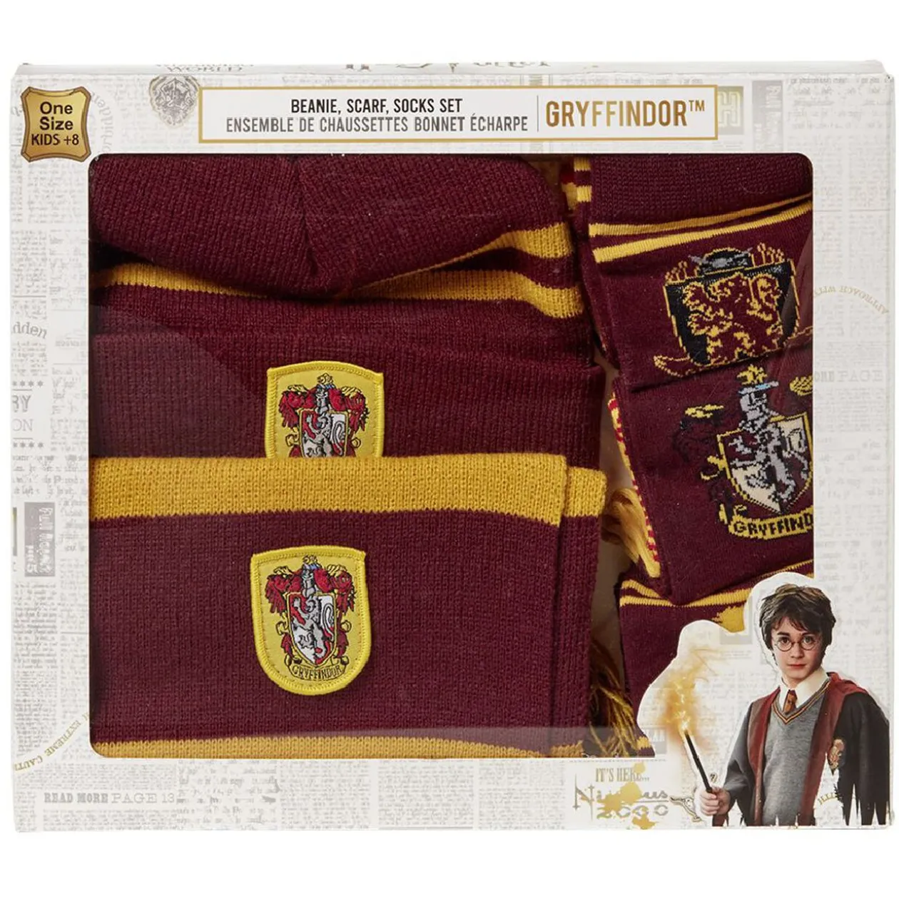 Set bonnet écharpe Chaussettes Harry Potter Gryffondor