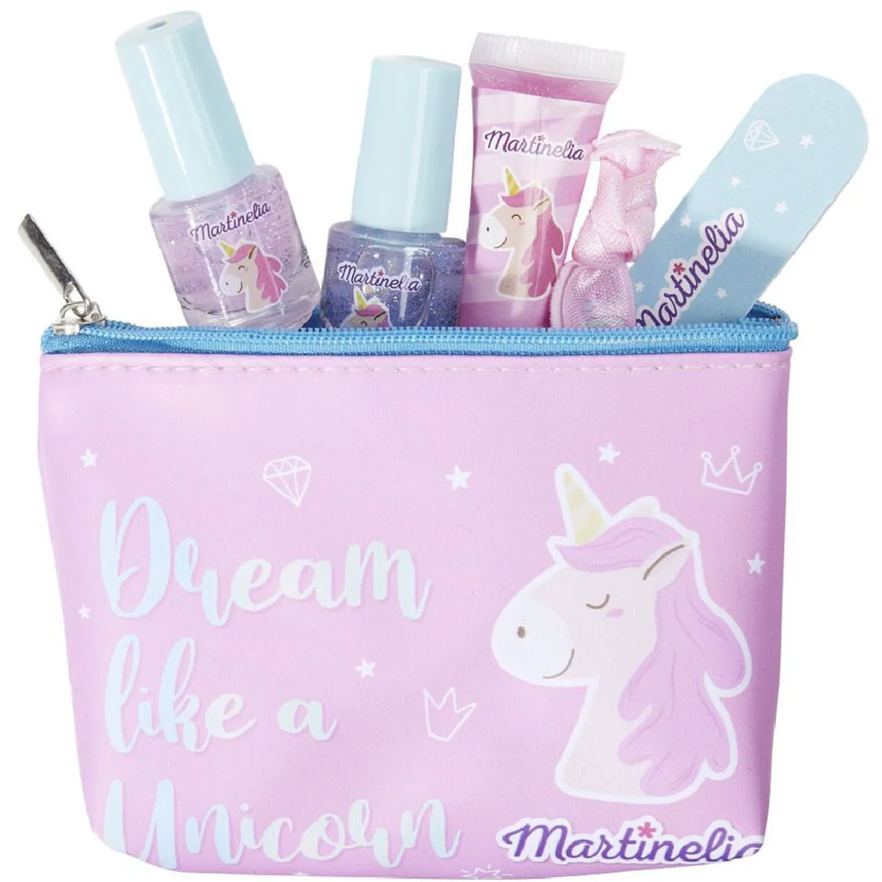 Set de beauté et trousse cosmétique Martinelia Little Unicorn 6 pièces