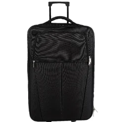 Set de voyage valises/sac/vanity 4 pièces noires